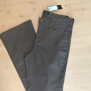 Banana Republic Brown Wax Coated 5 Pockets Pants.